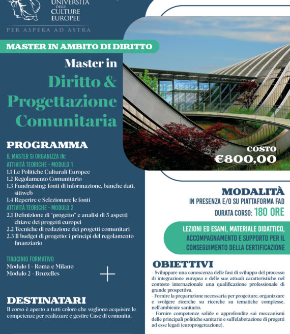 MASTER-Diritto&Progettazione